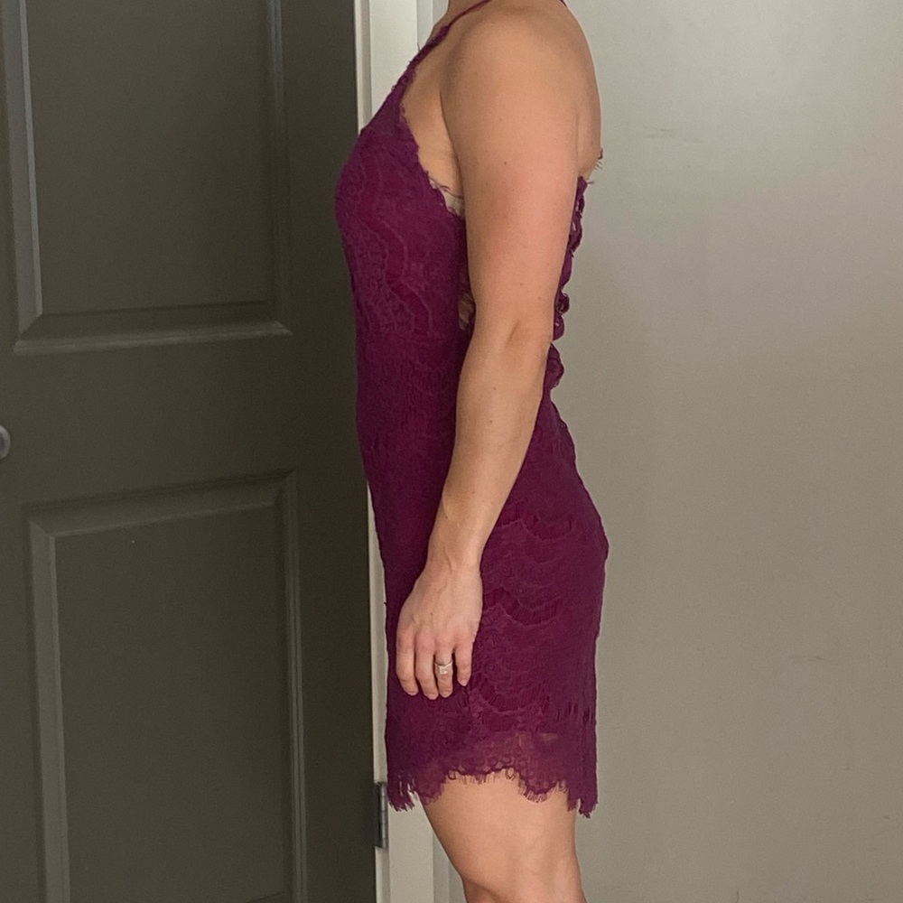 Free people purple lace mini dress - Picture 8 of 12